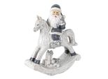 Statuetta Di Babbo Natale Clayre & Eef 13X6X17 Cm Poliresina Color Argento