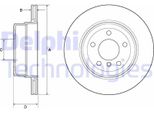 2X Disco Freno Delphi BG4695C Per Bmw 5 Sedan (E60) 5 Touring (E61) 86Mm