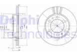 2X Disco Freno Delphi BG2591 Per Toyota Land Cruiser 80 (_J8_) 48Mm 303Mm