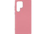 Avizar, Custodia Morbida Al Tatto Galaxy S22 Ultra Semirigida In Silicone Antiscivolo, Rosa