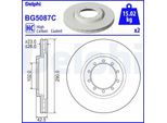 2X Disco Freno Delphi BG5087C Per Furgone Renault Master Pro (Fh__) 42 5 Mm