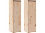 Vidaxl Armadi A Muro 2 Pezzi 30X30X100 Cm In Legno Di Pino Massiccio