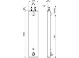Delabie Du-Elem. Securitherm Therm. Batteria 6V, Alluminio, Attacco Superiore