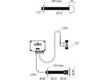 Delabie Du-Kombi Tempomatic G1/2B Hw.-Mont. 150 230/12V+Br-Kopf Round