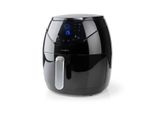 Friggitrice Ad Aria Calda Nedis 1500 W 4,6 L Antiaderente. Regolazione Della Temperatura. Timer Sw KAAF240EBK