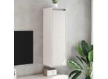 Vidaxl Armadio A Muro Bianco 30X30X100 Cm In Legno Di Pino Massiccio