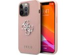 Guess Guhcp13Lsa4Gspi Iphone 13 Pro / 136,1 RóżOwy/Pink Custodia Rigida Saffiano 4G Metal Logo