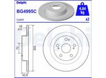 2X Disco Freno Delphi BG4995C Per Honda Civic X Hatchback (Fc_ Fk) 43 6Mm
