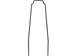 Sks Bluemels 75 U Puntone Di Ricambio 380 Mm, Zincato, Nero, Incluso Sistema Di Sicurezza Esc E Materiale Di Montaggio, Adatto Per Parafanghi Bluemels 75 Mm