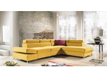 Divano Angolare In Tessuto Funzione Letto A L Divano Design Imbottitura Tessile Angolo Moderno Giallo