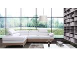 Divano Angolare Zona Giorno Divano Moderno Set Divano Angolare Design Rivestimento 100% Pelle