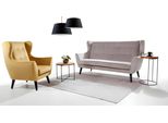 Poltrona Club Lounge Sedia Di Design Tappezzeria Divano 1 Posto Relax Tv Giallo Nuovo