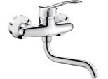 Delabie SPT-EHM Montaggio A Parete, Uscita Girevole L.200Mm, Dimensione Staffa, Attacco S/C