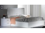 Letto 2X Comodino 3 Pezzi Cameretta Design Moderno Gruppo Letto Lusso Nuovo