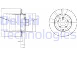 2X Disco Freno Delphi BG4341 Per Mazda CX-7 (Er) CX-9 (Tb) 57 Mm 325 Mm
