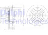 2X Disco Freno Delphi BG4154 Per Subaru Legacy Iii Estate (Bh) Outback (Be Bh)