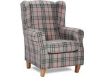 Poltrona Club Lounge Design Sedia Imbottitura Divano 1 Posto Relax Wing Chair Televisione