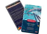 Pastelli Acquerellabili Derwent Inktense, 12 Pezzi In Scatola Di Metallo