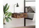 Comodino Sospeso Rovere Fumé 40X30X15 Cm Materiale In Legno