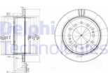 2X Delphi Disco Freno BG3557 Per Toyota Land Cruiser (KDJ12_ GRJ12_) 68Mm