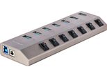Startech.Com Hub USB-C Autoalimentato A 7 Porte Con Singoli Interruttori On/Off, Hub Di Espansione USB3.0 5Gbps Con Alimentatore, Hub USB-C A USB-A Per Desktop/Portatili, 7X Bc 1.2 (1.5A), Hub Usb Di Tipo C