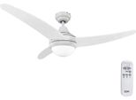 Ventilatore Da Soffitto Con Luce Edm 33803 Egeo Bianco 60 W