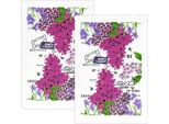 Asciugamani Da Cucina - Set Di 2 - 40X60 Cm - Rosa,Viola