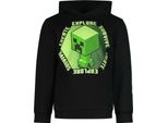 Felpa Con Cappuccio Minecraft Creeper Explore, Taglia 116