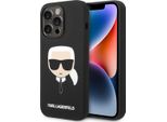 Karl Lagerfeld Klhcp14Xslkhbk Custodia Rigida Per Iphone 14 Pro Max 6,7 Czarny/Nero Silicone Karl's Head
