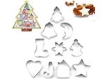 Scatole Da Forno - Biscotti Da Forno - Natale - Babbo Natale - Albero Di Natale - Natale - Natale - Set Di 10 - Scatole Da Forno