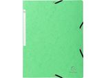 25X Cartella Angolare Exacompta, Din A4, Cartone, Verde Lime
