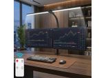 Lampada Monitor Lampada Da Tavolo A Led Con Morsetto E Telecomando 24W Protezione Occhi Lampada Da Tavolo Lampada Da Lettura Lampada A Morsetto Lampada Da Ufficio Con 5 Colori Di Luce E Luminosità Per Casa, Ufficio, Lettura, Studio