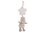 Peluche Con Sonaglio Integrato Ippopotamo 35 Cm Rosa