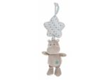Peluche Con Sonaglio Integrato Ippopotamo 35 Cm Blu