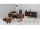 Mobili Da Studio In Legno Set Completo Scrivania Ufficio 4 Pezzi