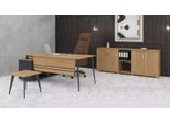 Set Da Studio Nuovo Tavolino Da Caffè Design Moderno Scrivania Angolare In Legno 3 Pezzi