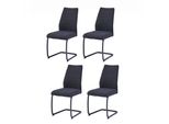 Casadolce Sedia Da Pranzo Eminia, Set Di 4, 43X60X92 Cm, Imbottita, Imbottitura In Schiuma Densa, Portata 120 Kg