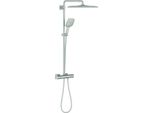 Sistema Doccia Rainshower Smartactive 310 Cube Con Miscelatore Termostatico Supersteel
