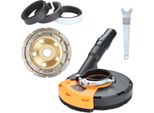 Yakimz Cofano Di Estrazione 125Mm/5Inch Smerigliatrice Angolare Universale Cofano Di Estrazione Attacco Smerigliatrice Angolare Fanztool