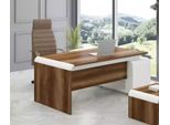 Scrivania Marrone Ufficio Studio Mobili Scrivanie Ad Angolo Legno 200X166