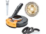 Tolletour Cofano Di Aspirazione Per Smerigliatrice Angolare 125 Mm Per Smerigliatrice Angolare + Disco A Tazza Diamantato Fanztool