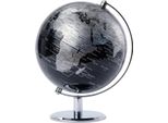 Troika G2001-BKSI/CH Troika Globus Lunar Schwarz, Silberfarben