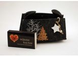 Borsa In Feltro Grigio "Albero Di Natale"" 18X13X11Cm Borsa Regalo Di Natale"