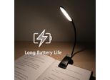 Inf Lampada Da Libro Con 3 Colori Di Luce E Dimmer / Lampada Da Lettura Ricaricabile
