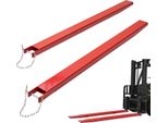 Vevor Set Di 2 Prolunghe Per Forche 1840 Mm Prolunga Per Forche 1,815 Tonnellate Di Capacità Di Carico Forche Q235 Acciaio Al Carbonio In Un Unico Pezzo Prolunga Per Forche Per Pallet Compatibile Con Forche Da 106 Mm