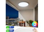 Plafoniera A Led 4300Lm Lampada Piatta Soffitto 36W 37CM Bianco Freddo Ultrasottile Rotonda Bianca Plafoniera A Led Cucina Soggiorno Balcone Corridoio Bagno Camera Da Letto