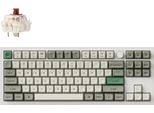 Tastiera Meccanica Senza Fili Keychron Q3 Max Qmk/Via, Qwerty Us, Manopola, Guscio Bianco / Gateron Jupiter Brown Q3M-P3