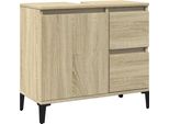 Vidaxl Mobile Da Bagno In Rovere Sonoma 65X33X60 Cm Materiale A Base Di Legno
