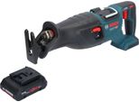 Bosch Gsa 18V-28 Sega Circolare Professionale A Batteria 18 V Biturbo Brushless + 1X Batteria Ricaricabile Procore 4,0 Ah - Senza Caricatore