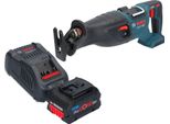Bosch Gsa 18V-28 Sega Circolare Professionale A Batteria 18 V Biturbo Brushless + 1X Batteria Ricaricabile Procore 5,5 Ah + Caricatore